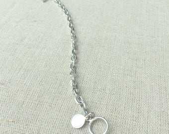 Link Bracelet with 925 sterling silver charm