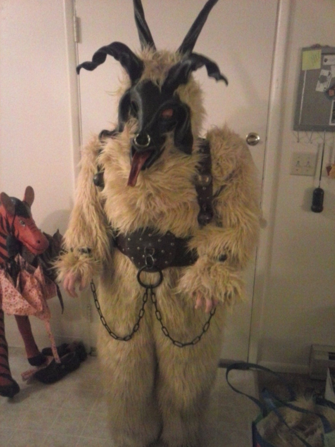 Krampus Perchten Kukeri Wilder Man Baphomet Mask and Suit