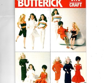 Butterick Fashion Doll Clothes Pattern 6170