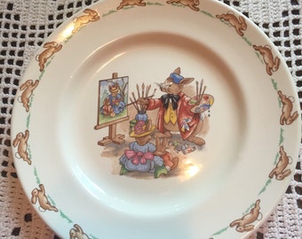 Vintage Bunnykins porcelain plate