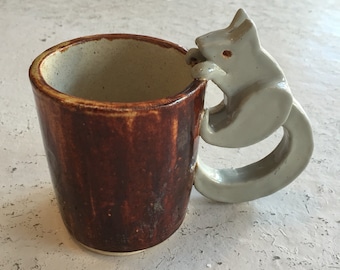 Handmade Squirrel Mug