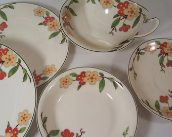 J & G Meakin Art Deco Dinnerware Sol Briar England S800