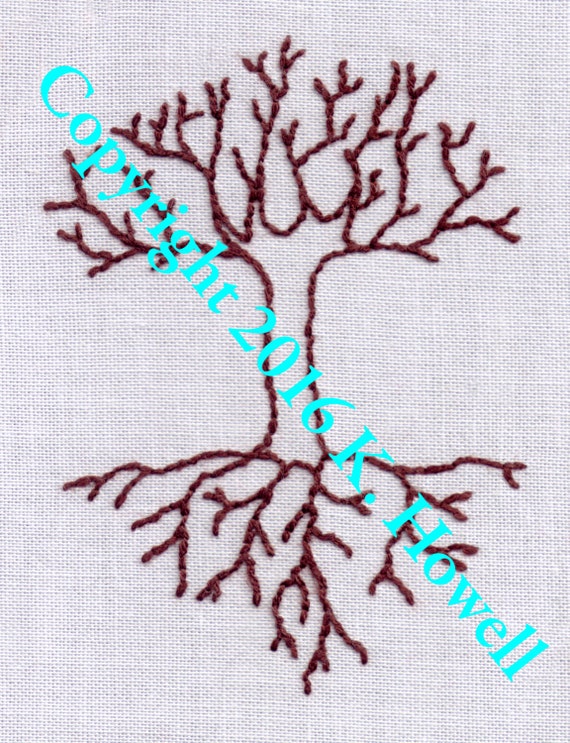Tree Hand Embroidery Pattern Tree of Life PDF