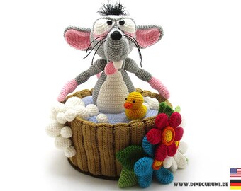 Water rat crochet pattern amigurumi