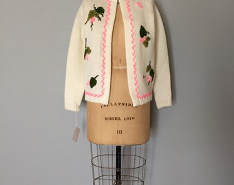 70s embroidered sweater cape