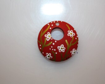 Pendant drilled "Laurette" wood