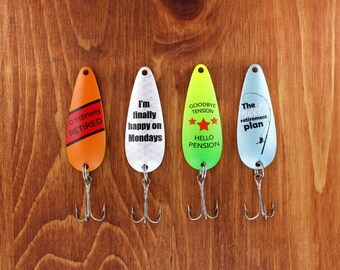 Retirement Series - Retirement Gifts - Fishing Gifts - Retiring - Fisherman Gifts - Fishing Lure - Gifts Under 25 - Fishing Gifts for Him