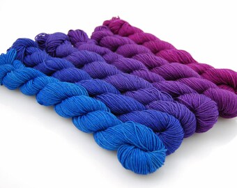 WILD BERRIES-MYS 622 Gradient set- 150 yards per skein (900 yards total)