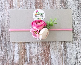 Flower Headband, Flower Girl Headbands, Baby Flower Headband, Floral Headbands, Baby Shower Gifts, Baby Headbands, Baby Girl Headbands