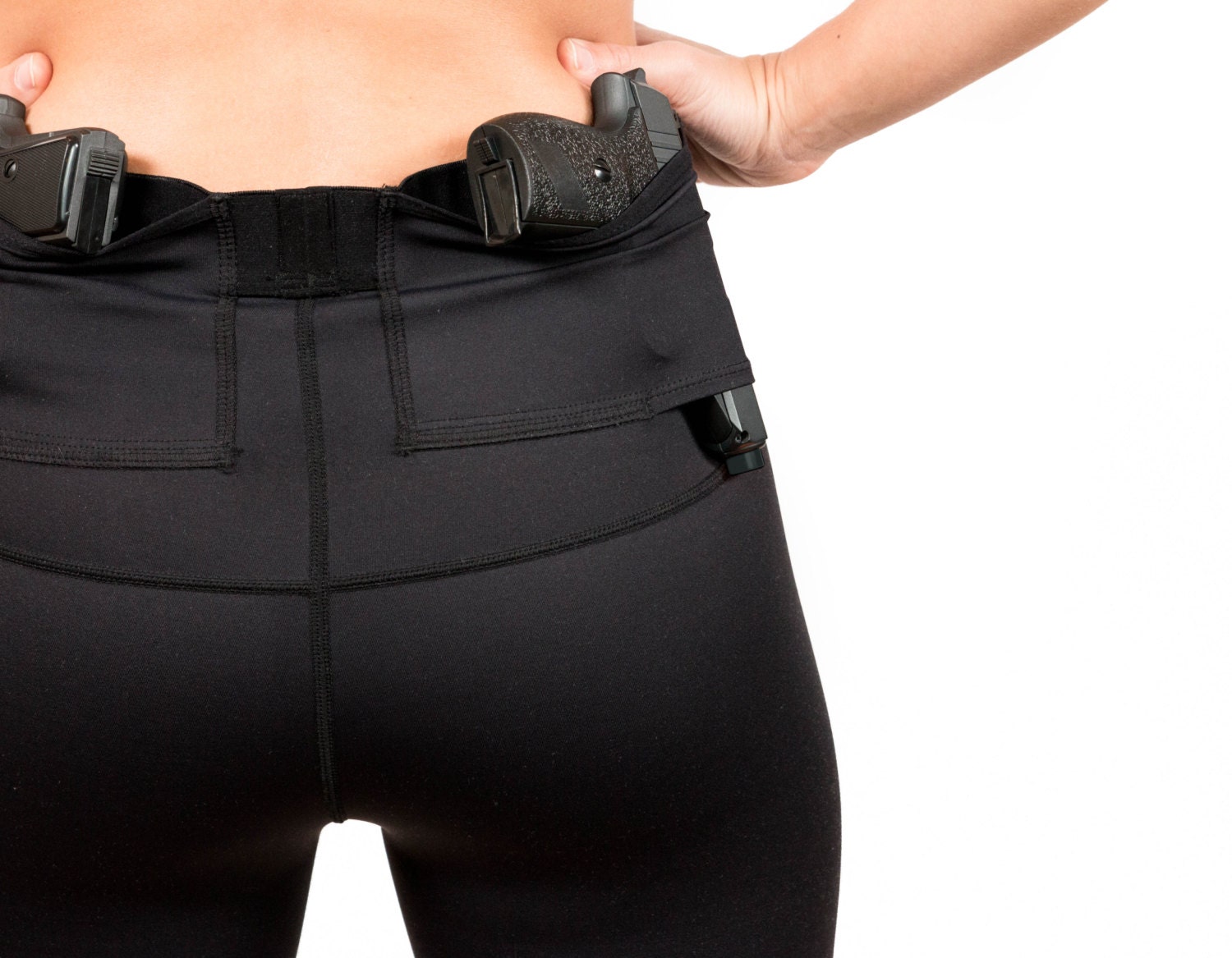 Graystone Concealed Carry Compression Shorts For Women Gun