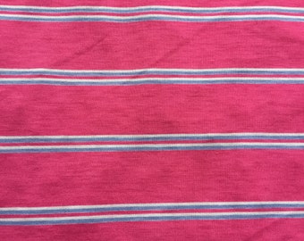Pink,lavender,and white Stripe, Dress Fabric , By the yard