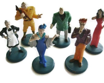 Clue Game Characters set of 6 playing pieces