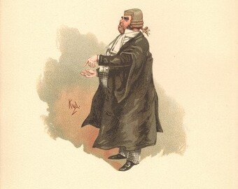 Serjeant Buzfuz, Serjeant Buzfuz The Lawyer, Serjeant Buzfuz Illustration, Serjeant Buzfuz Digital Print, Serjeant Buzfuz Poster
