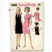 1960s Vintage Sewing Pattern / High Society Evening Cocktail Dress / Peek-a-Boo Neckline / Sheath Dress / Simplicity 6838 / Size 12