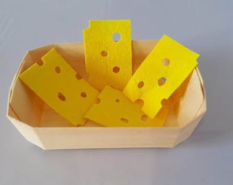 2 slices of cheese - dinette - felt food - merchant