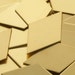 NuGold Diamonds - 22 , metal stamping blanks, geometric blanks, hand stamping blanks, stamping supplies, Bopper, embossing, etching