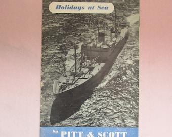 Vintage 1950s Merchant/Cruise Ship Brochure - Interesting Travel Ephemera