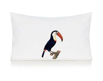 Toucan pillow case, cushion, bedding, pillow cover