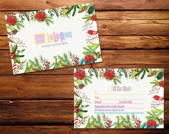 Christmas Gift Certificate, Surprise gift, Certificate, Gift Card, Cash, Certificate surprise,Printable Business , Pop Up Shop Cards