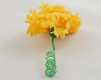 One Dozen Pretty Paper Marigolds