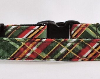 Cat Collar or Kitten Collar- Country Holiday