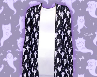 Black "Lil' Ghosties" Cardigan