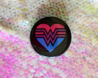 Wonder Woman Bisexual Pride Button