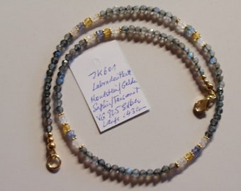 Labradorite Necklace with Sapphire (JK 601)