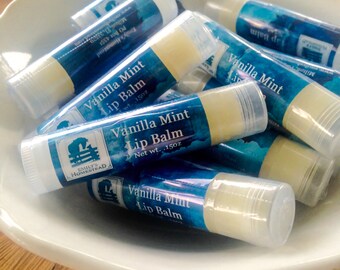 Vanilla Mint Lip Balm - Naturally Moisturizing
