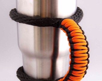 SALE! RTIC, Yeti Tumbler Handle - BIKER (Orange & Black) - JipSee Grip!
