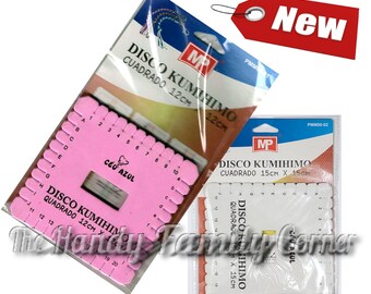 Kumihimo Japanese Braiding Disk knitting Supplies, Braiding Tool, Square Set of 2, Kumihimo board Kumihimo loom square tool for beading easy