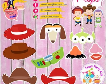 Props Toy Story Kit #Imprimible (#Accesorios) #DIY PhotoBooth
