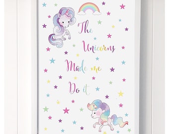 The unicorns made me do it