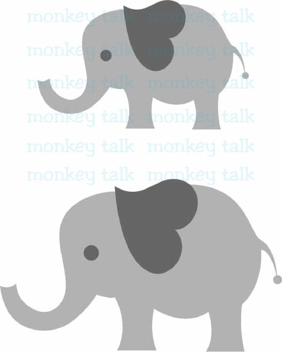 Free Free 309 Stencil Silhouette Baby Elephant Svg SVG PNG EPS DXF File
