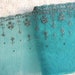 Lake Green Tulle Lace Trim Retro Silver Rose Flower Embroidered Lace Trim 7.48 Inches Wide DIY Costume Supplies 2 Yards