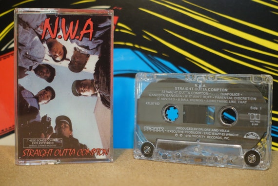 Straight Outta Compton by N.W.A. Vintage Cassette Tape