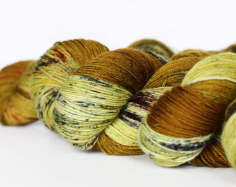 GROVE 463 yards on 'Posh' Sock Yarn/ 4 ply merino, hand painted speckle dyed
