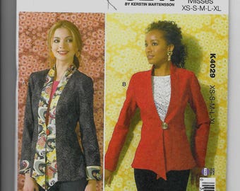 K4029 Kwik Sew Women's Jackets Sewing Pattern Sizes XS-XL