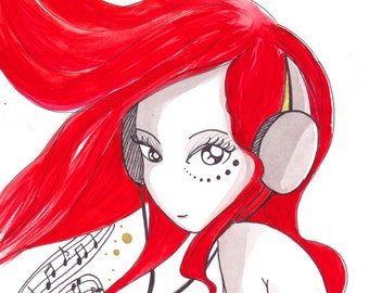 Music come from heart - Illustration