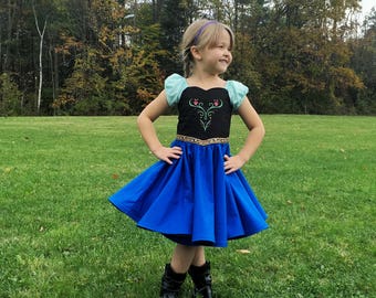 Anna dress, princess dress , princess Anna dress, Anna costume