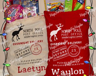 SALE!!! Santa Bag Sack | Personalized Santa Sack | Santa Bag | Christmas gift bag