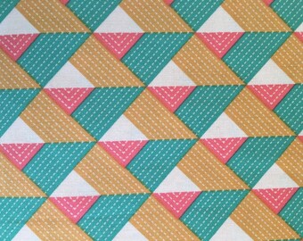 Free Spirit Fabrics Joel Dewberry Bungalow Chevron Emerald 1/2 yard