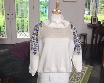 Silk Fairisle Pull Over Sweater