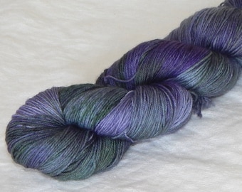 Hydrangea on Mad Sock 75/25 SW merino and nylon sock yarn