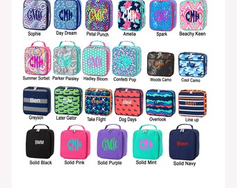 Lunchbox / Monogrammed Lunchbox / Personalized Lunchbox / Embroidered Lunch Tote / Lunch Pal / Back To School