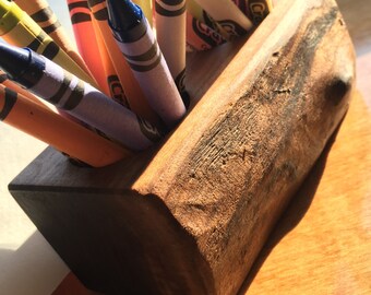 Walnut Crayon Holder