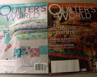 2 quilting magazines - Quilters World