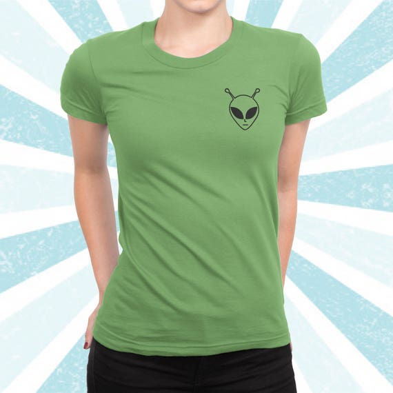 Classic Retro Alien Shirt Alien Pocket Extraterrestrial