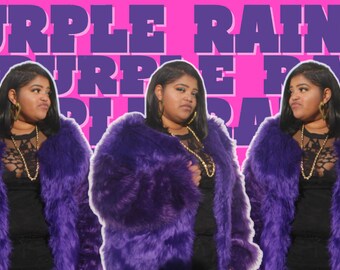 Deije Faux Fur Jacket - Purple Rain (Purple) (SOLD OUT)