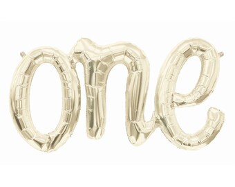 30" one Balloon l First Birthday Balloons l One Script Balloon l First Birthday Decor l One Script Letter Balloons l One Balloon